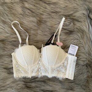 NEW 6ixty 8ight Lace Bra, White, Size B80/ 32B